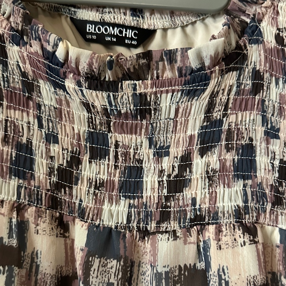 BloomChic Multicolor Abstract Top - Picture 4 of 5